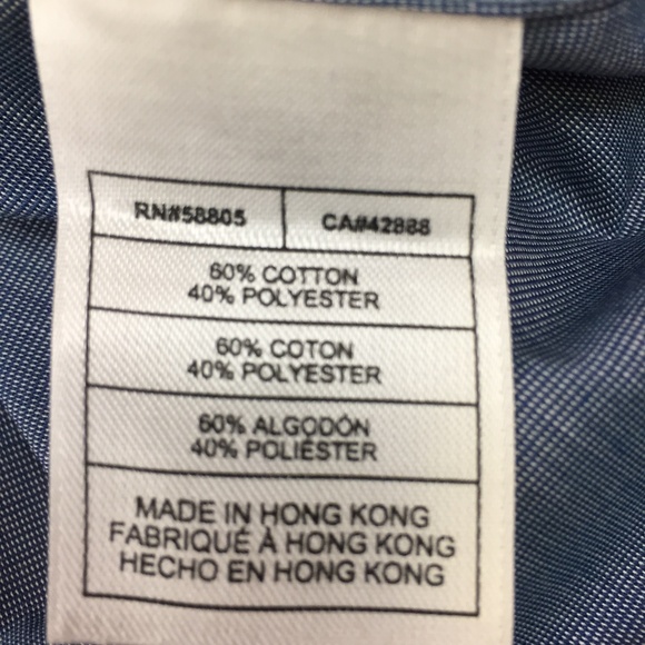 Comfort Zone blue button up shirt - Picture 5 of 6